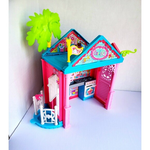 Barbie Club Chelsea 2 Story Playhouse Chelsea Blonde Beach Doll Mermaid Suit - Picture 7 of 9